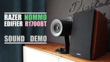 Razer Nommo vs Edifier R1700BT  ||  Sound Demo w/ Bass Test