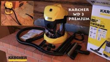 Пылесос KARCHER WD 3 (MV 3) PREMIUM - Обзор и Тестируем на Даче