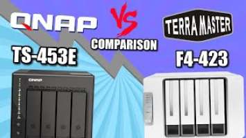 QNAP TS-453E vs Terramaster F4-423 NAS Comparison - Which Should You Buy?