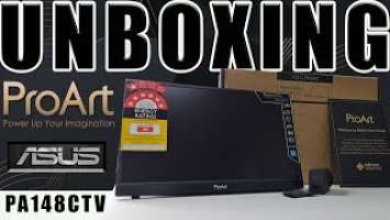 Asus ProArt PA148CTV Professional Display UNBOXING  V136