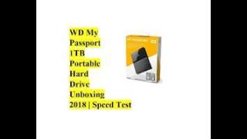 WD My Passport 1TB Portable Hard Drive Unboxing 2018