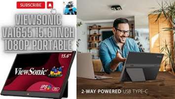 ViewSonic VA1655 15.6 Inch 1080p Portable IPS Monitor with Mobile Ergonomics
