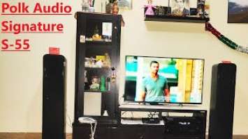 Polk Audio Signature S55 unboxing + setup + first experience