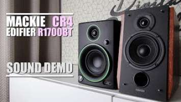 Mackie CR4 vs Edifier R1700BT  ||  Sound Demo w/ Bass Test