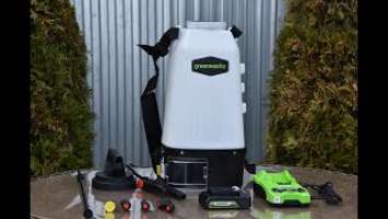 Аккумуляторный опрыскиватель для сада Greenworks GSP1250: обзор и тест
