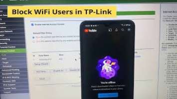 How To Block WiFi Users in TP-Link Router (TL-WR841N)
