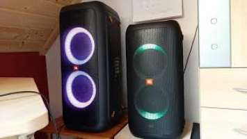 Jbl Partybox 100 & 300 connected together | Bass Test | 100% Volume