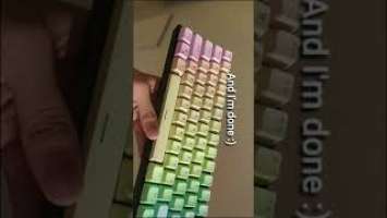 Upgrading my $20 Mechanical Keyboard (Lakshmi Redragon K606) #shorts