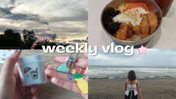 weekly vlog ❣ | taking a break, shopping, food + unboxing   (deerma dx700, haylou moripods t33)
