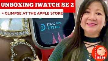 UNBOXING IWATCH SE 2 STARLIGHT APPLE WATCH PLUS GLIMPSE AT THE APPLE STORE SINGAPORE
