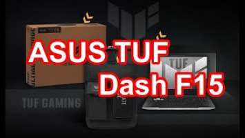 Распаковка ноутбука ASUS TUF Dash F15 FX517ZR-HN004 (90NR0AV3-M004R0) Off Black