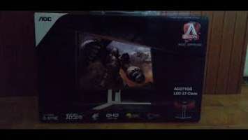 AOC Agon AG271QG unboxing and impressions after 1 year | 1440p 165Hz G-SYNC monitor
