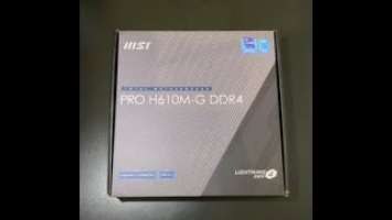 Обзор MSI Pro H610M-G