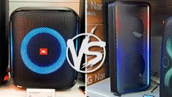 XXXTREME BASS COMPARISON JBL PARTYBOX ENCORE VS SAMSUNG MX ST50B 50 % VOL