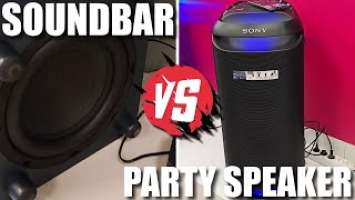 SONY XV800 VS JBL BAR 500❌SOUNDBAR VS BLUETOOTH PARTY SPEAKER!WHO HAS BIGGER BASS??