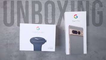 Pixel 7 Pro | Google Pixel Watch Unboxing and Quick Setup: The Dynamic Duo!