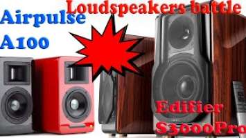 A100 vs S3000Pro. Airpulse против Edifier