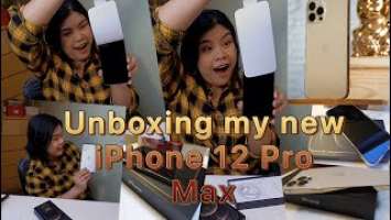 Unboxing my new iPhone 12 Pro Max Gold