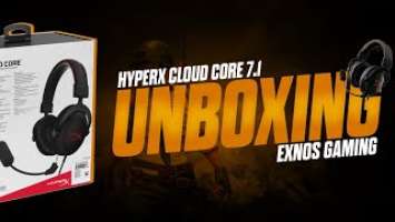 Unboxing BEST GAMING HEADPHONE? HyperX Cloud Core 7.1❤️