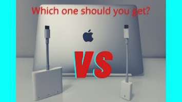 USB C to USB A vs USB-C Digital AV Multiport Adapter