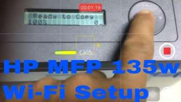 HP LaserJet MFP 135w network wireless setup print with smart phone-Wi-Fi Direct
