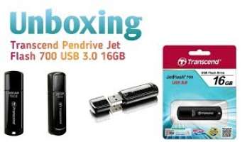 Unboxing Transcend Pendrive Jet Flash 700 USB 3.0 16GB