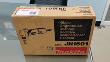 Unboxing Review Makita JN1601 Nibbler 550W AC for Cutting Steel plate
