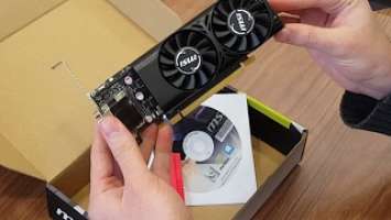 MSI Geforce GTX 1050Ti 4GT LP (Low Profile) Kutu Açılışı
