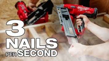 Milwaukee® M18 FUEL™ Framing Nailer - 3 NAILS PER SECOND