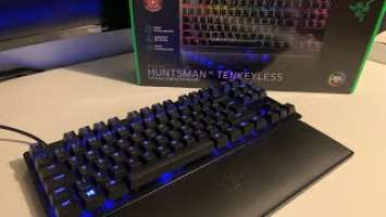 Razer Huntsman V2 tkl - keyboard review & sound test