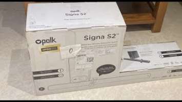 Unboxing polk audio Signa S2 : awesome sound