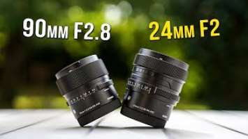 Des objectifs COMPACTS et PERFORMANTS / 90mm F2.8 et 24mm F2 DG DN Contemporary Sigma