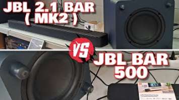 JBL BAR 500 VS JBL Bar 2 1 Deep Bass MK2 DEEP BASS TEST HALF VOLUME