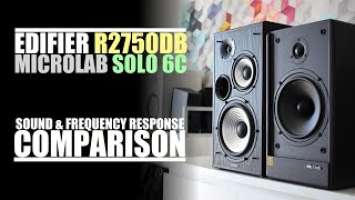 Edifier R2750DB  vs  Microlab Solo 6C  ||  Sound & Frequency Response Comparison