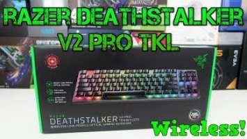 Razer DeathStalker V2 Pro TKL Wireless Optical Gaming Keyboard Unboxing & Review! (Red Switches)