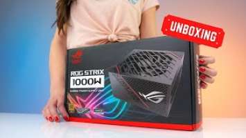 ASUS ROG STRIX 1000w 80+ Gold PSU | Unboxing & Close-Up Shots
