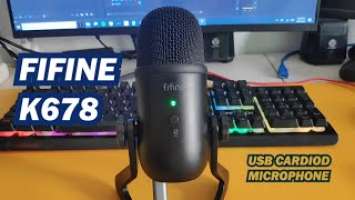 Fifine K678 USB Cardiod Microphone Condenser Unboxing and Review [TAGALOG]