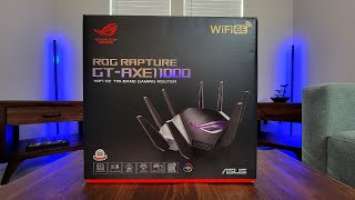 Asus ROG GT-AXE11000 WiFi 6E Router with New 6Ghz (2021) Unboxing