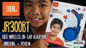 JBL JR300BT Kids Wireless Bluetooth On-ear Headphones Unboxing + Review