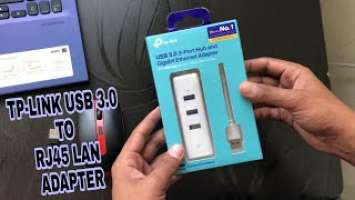 TP-link UE330 USB 3.0 3-Port Hub & Gigabit Ethernet Adapter 2 in 1 USB Adapter - Plug and Play