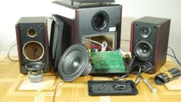 Look inside Microlab FC-330 speaker - What's Inside?