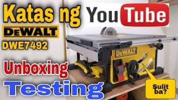 Unboxing and Testing DEWALT Table Saw (DWE7492)