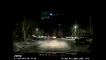 70Mai Dash Cam Pro Plus A500S. Пример ночного видео с регистратора.