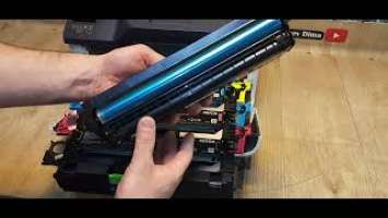Xerox C230 / C235 Как достать картриджи