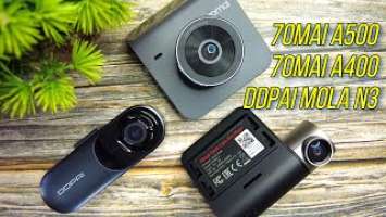 DDPAI Mola N3 vs 70MAI A500 vs 70MAI A400 | 2.5K Dashcam Comparison + License Plate Readability