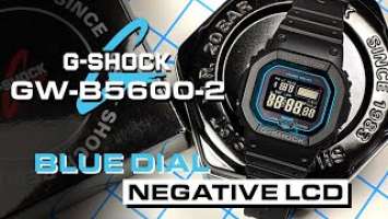Casio G-Shock GW-B5600-2 | Compare and review this ice blue, negative display G-Shock watch!