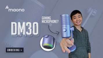 Gaming Mic? Maono DM30 Condenser Microphone Unboxing (Tagalog)