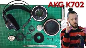 AKG K702 dismantling and design review of this overly complex headphone