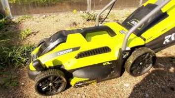 Обзор электрической газонокосилки RYOBI RLM13E33S. Все плюсы и минусы.