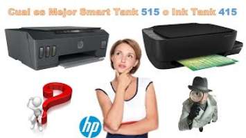 Diferencias entre impresoras Hp Ink Tank 415 y Smart Tank 515